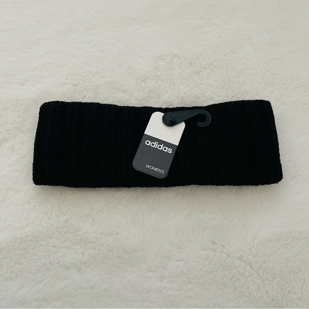 Adidas Women's Fit Classic Linear Black Headband - Picture 2 of 5